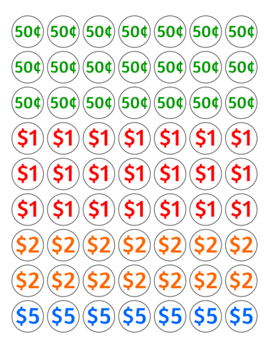 printable yard sale price signs