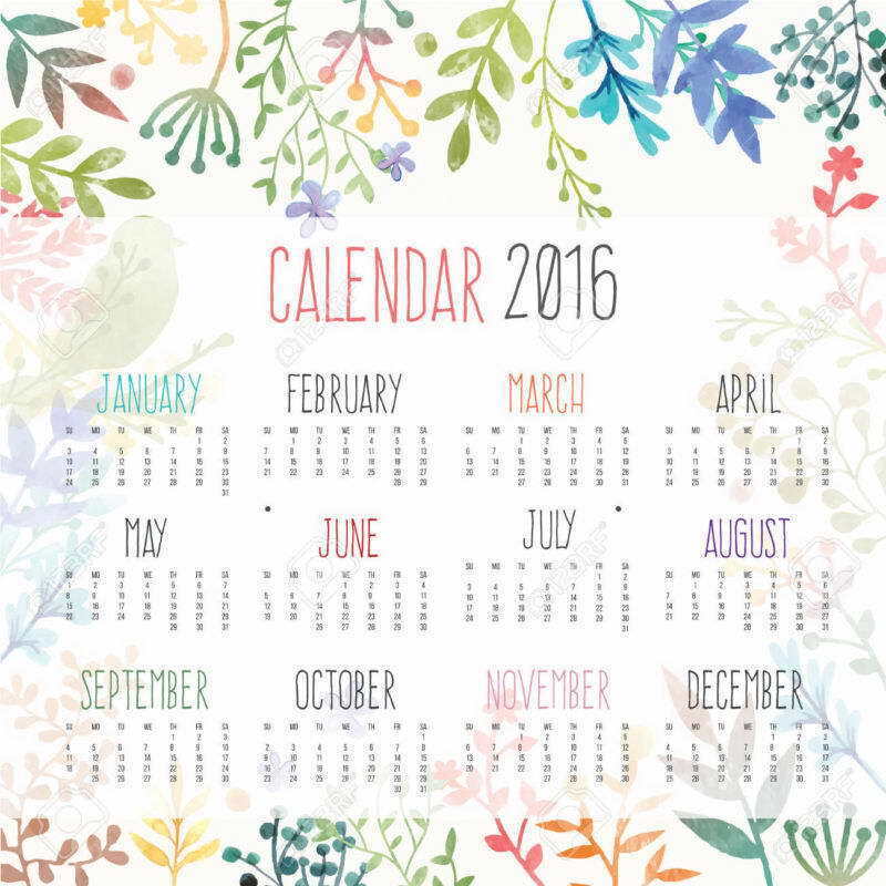 20475 Calendar 2016 Year Wall Print Poster UK | eBay