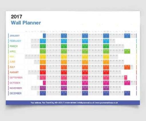 2025 Wall Planners Personalised Printed | Fantasy Prints