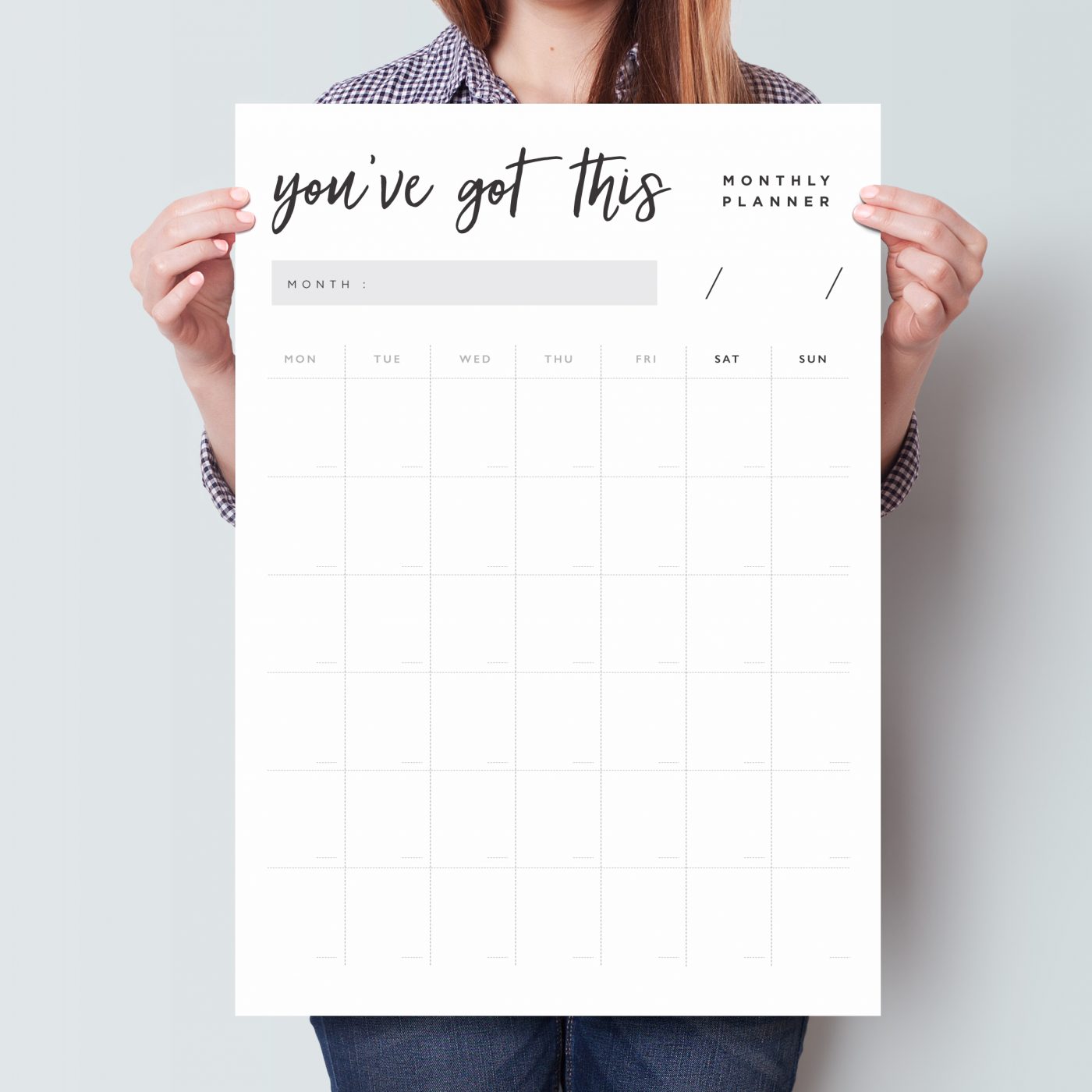 Youve Got This PRINTABLE Monthly Planner