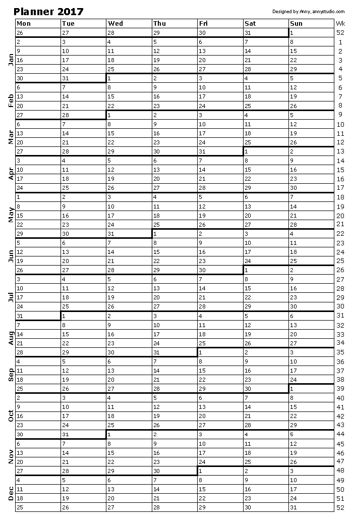 Free printable calendars and planners for 2024 and past years