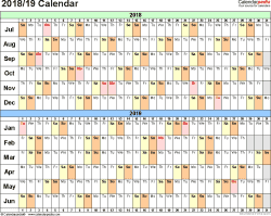 printable year planner april 2018 to march 2019