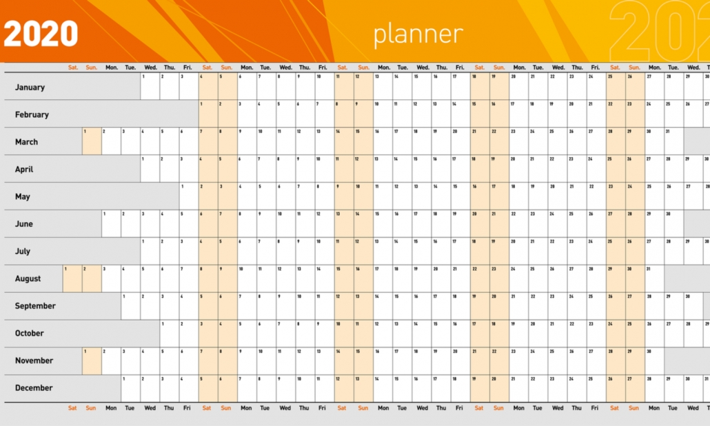 printable year wall planner