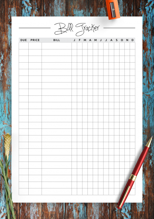 printable yearly budget planner