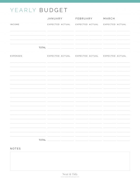 Annual Budget Planner