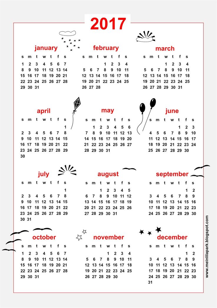 printable yearly planner 2017 nz
