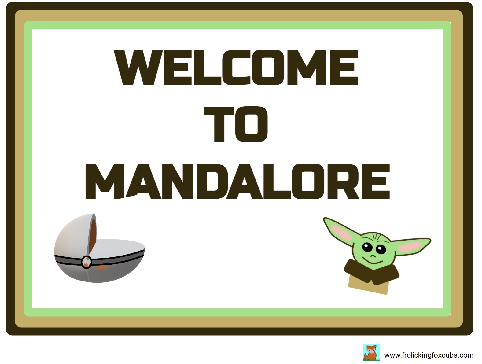 Free Yoda Printable! — All for the Boys