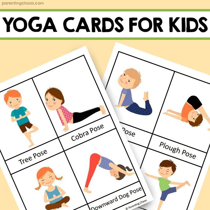 Yoga Cards for Kids – Parenting Chaos | Yoga cards, Kids yoga ... - Worksheets Library for Flash Cards Printable Yoga Pose Cards Pdf Free