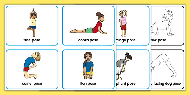 Yoga Gross Motor Activity Cards | Printables | Twinkl USA