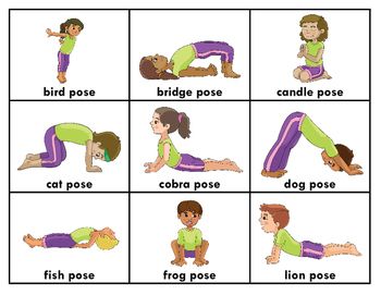printable yoga cards for toddlers