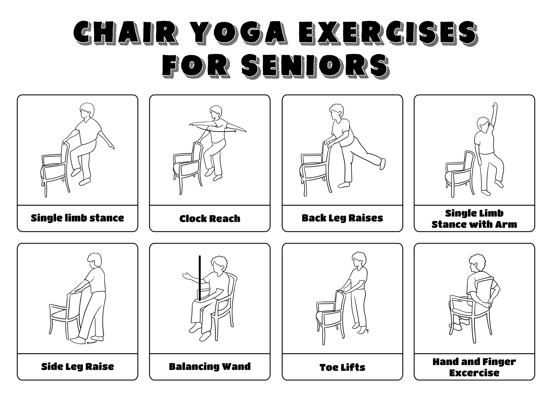 printable yoga poses for seniors