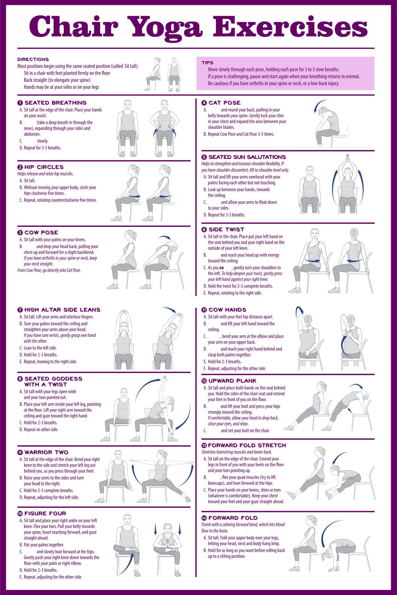 printable yoga poses for seniors