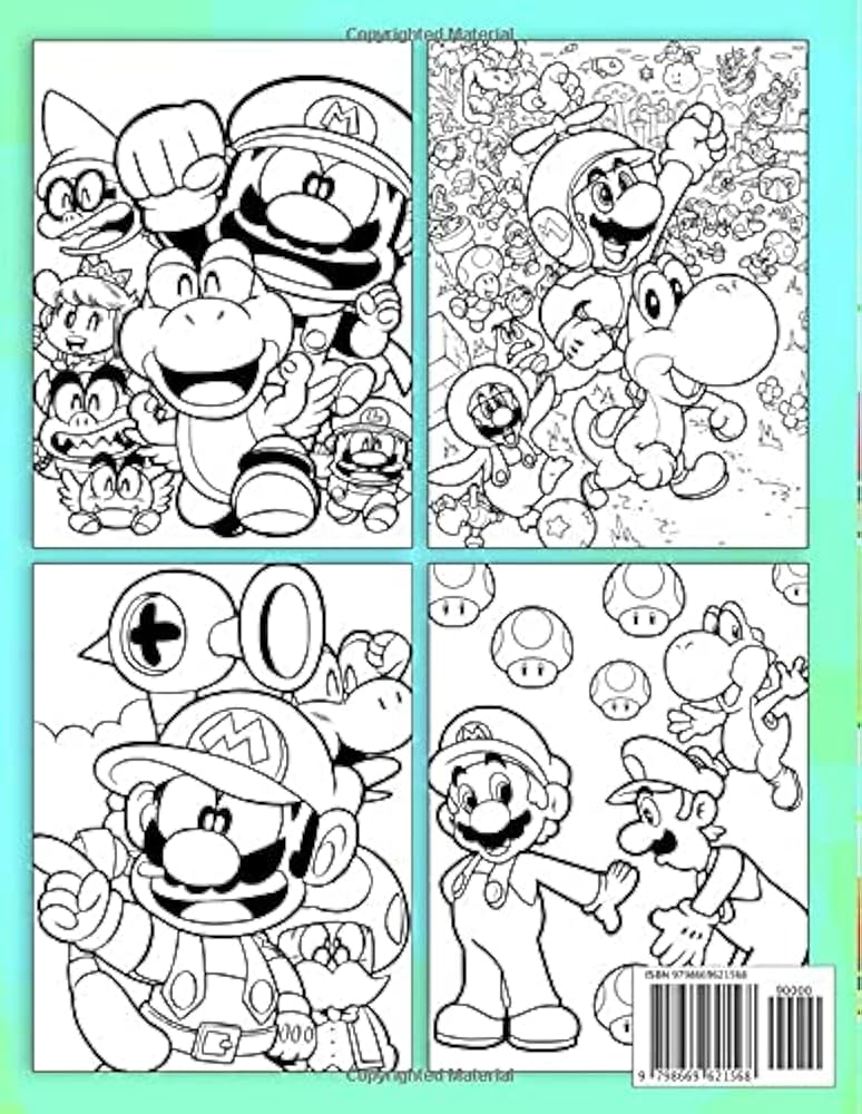 printable yoshi coloring pages