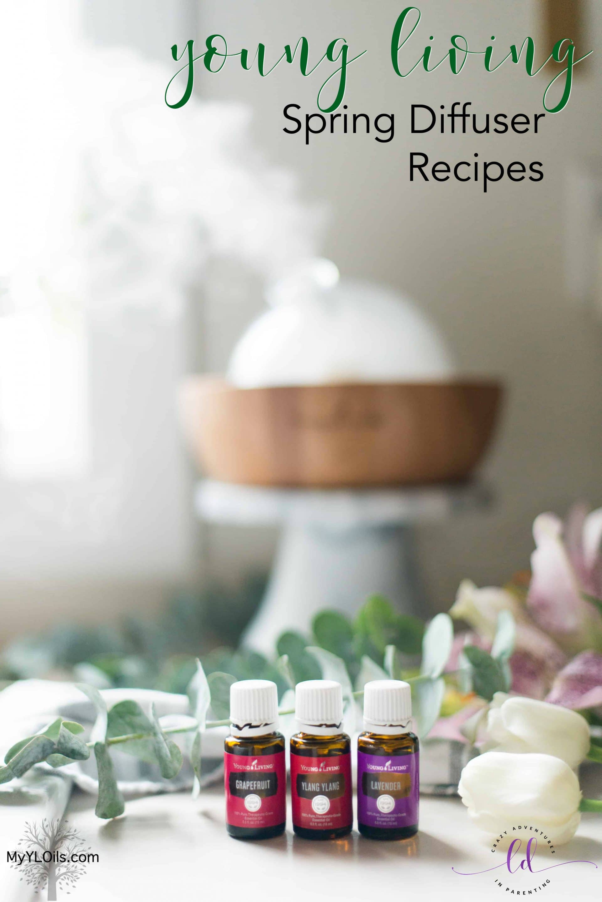 Young Living Spring Diffuser Recipes | Crazy Adventures in Parenting