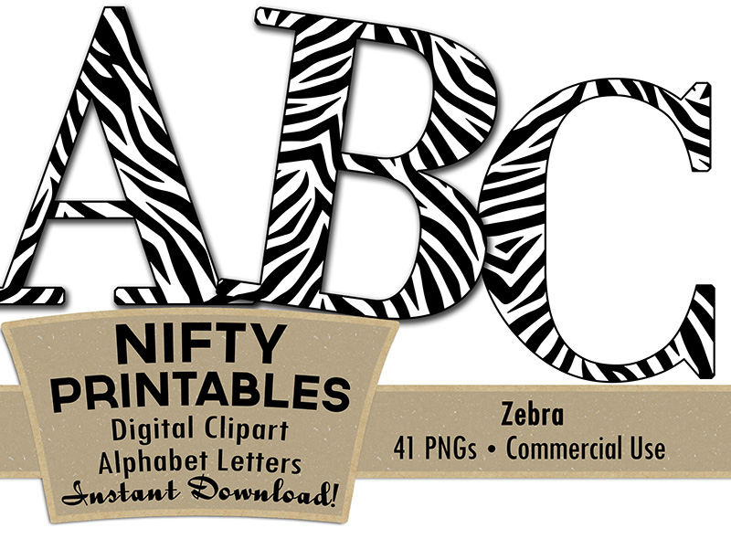 Zebra Alphabet Animal Print Nifty Printables Worksheets Library