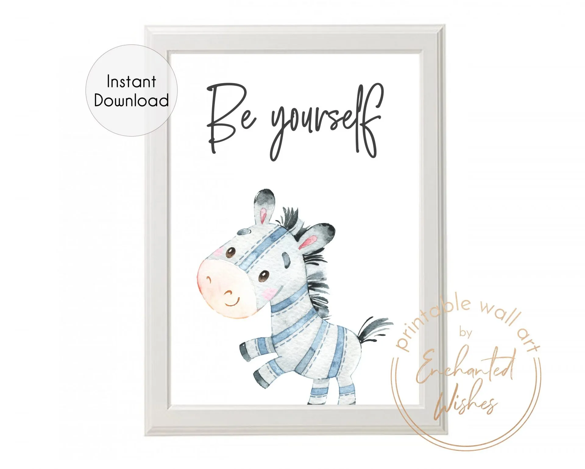 Zebra Print, Baby Zebra Art, Safari Animals Print, Baby Animal ...