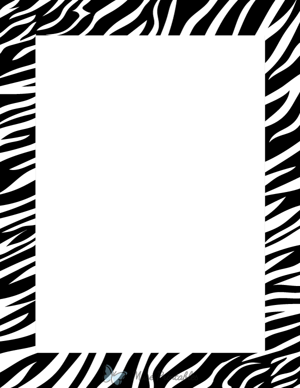printable zebra print