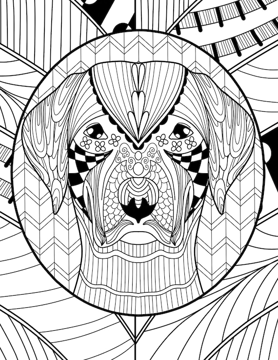 Zen Coloring Book Animals 20 Pages // Printable Coloring Pages ...