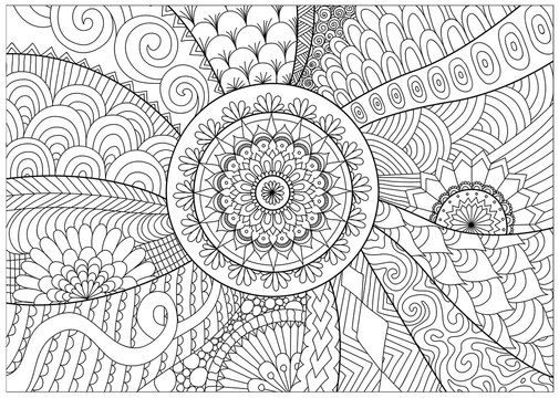 printable zen colouring