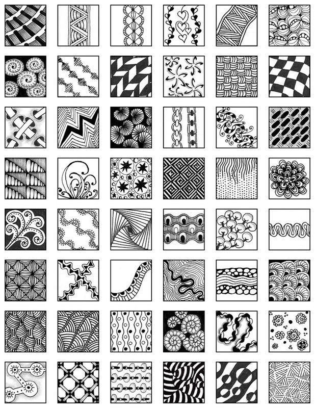 zentangle patterns free printable