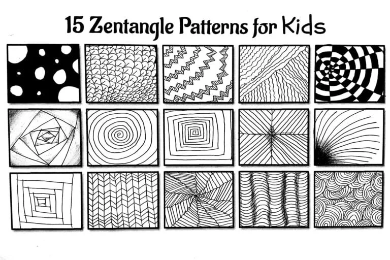 Zentangles | Mindfulness Activities For Kids | Lightly Sketched