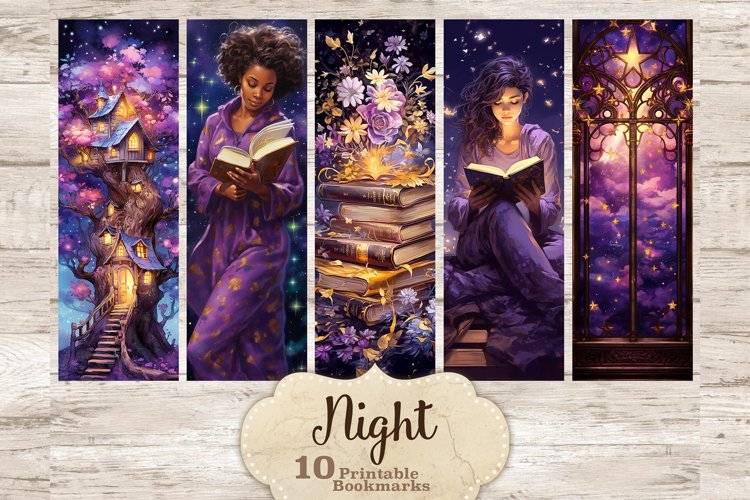 Night Bookmarks | Bookmark Sublimation