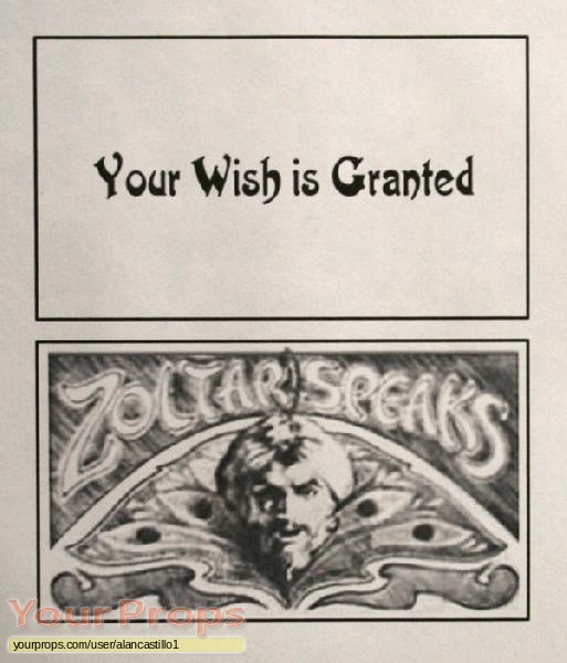 Big Zoltar Machine Cards replica movie prop