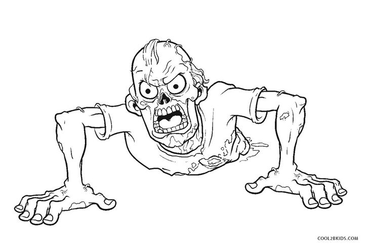 Free Printable Zombie Coloring Pages For Kids