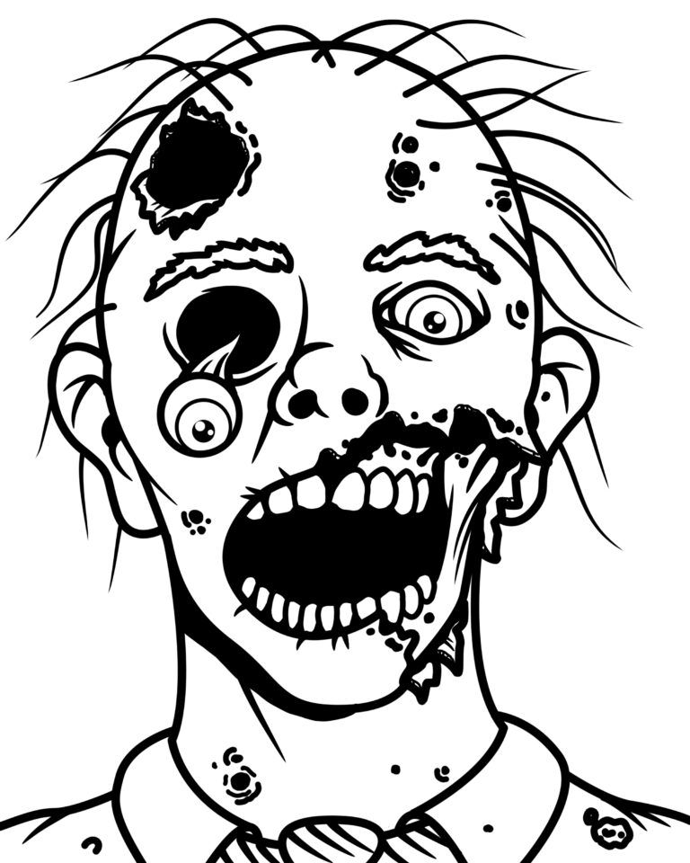 printable zombie head targets