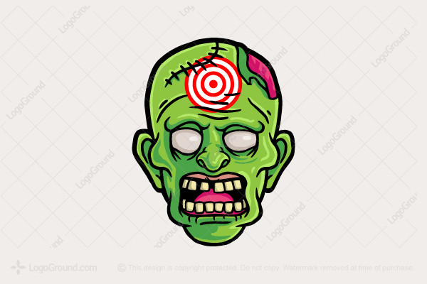 printable zombie head targets