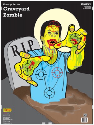 printable zombie pistol targets