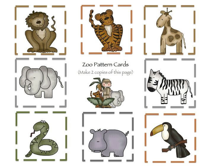 printable zoo animals free