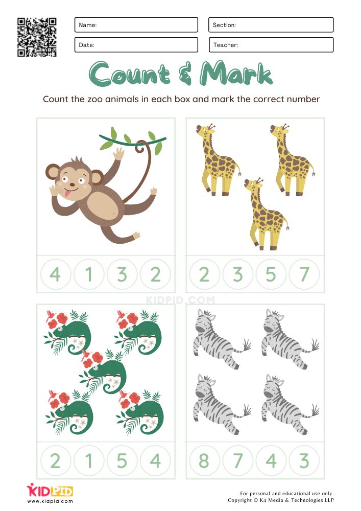 printable zoo animals worksheets