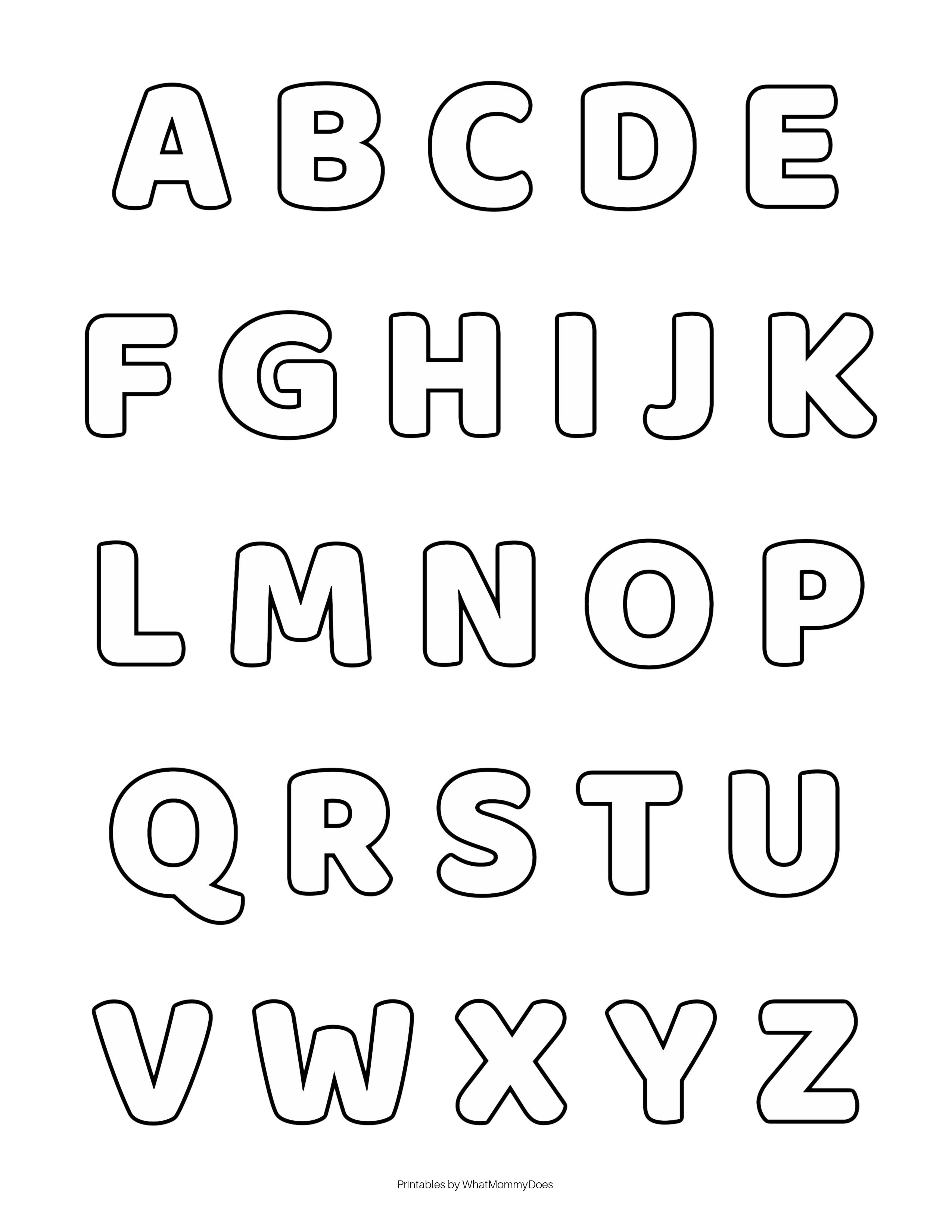 Uppercase Alphabet Printable