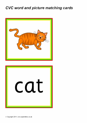 printables and pictures cvc words