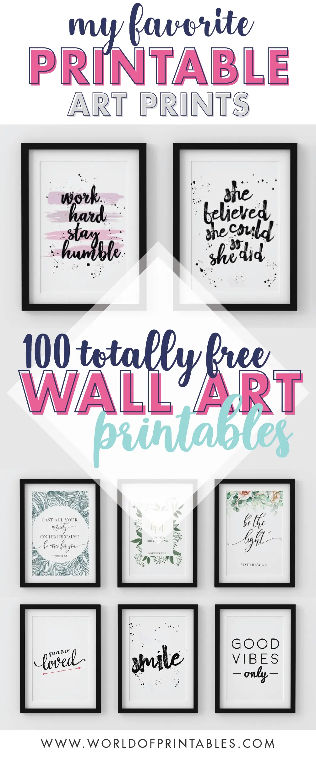 100 free printables wall art prints for your home - World of ...