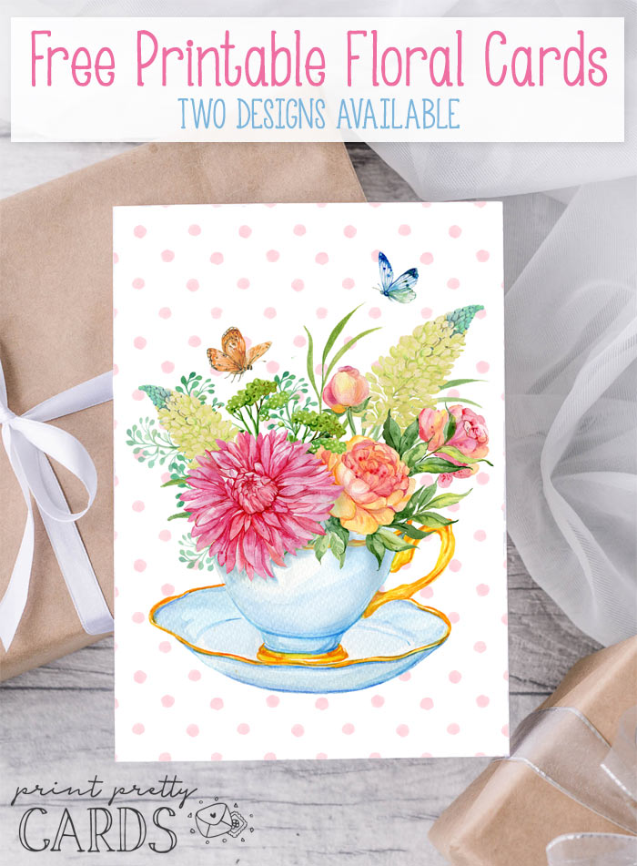Free Floral Card Printables | Print Pretty Cards