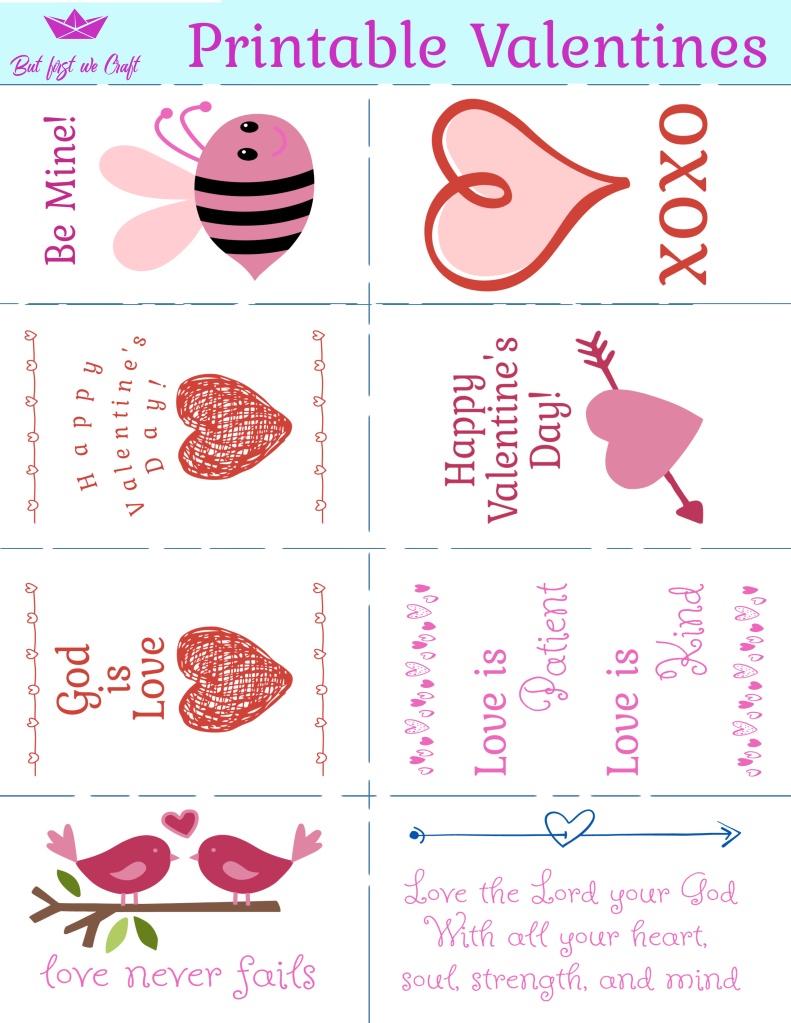 New Free Printable Valentines Day Cards for Kids - But First We Craft