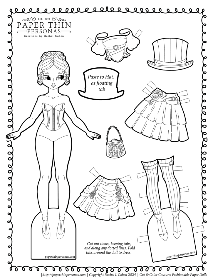 Gwenny Penny: Printable: Color Your Own Halloween Paper Dolls