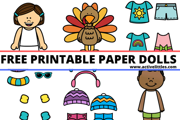 Free Printable Paper Dolls - Active Littles