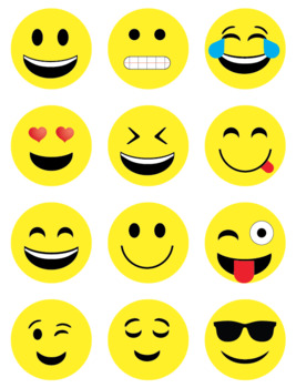 Emoji pngs, pdf and cut outs by Elisabeth Thompson | TPT