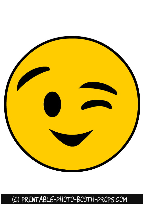 20 Free Printable Emojis Photo Booth Props