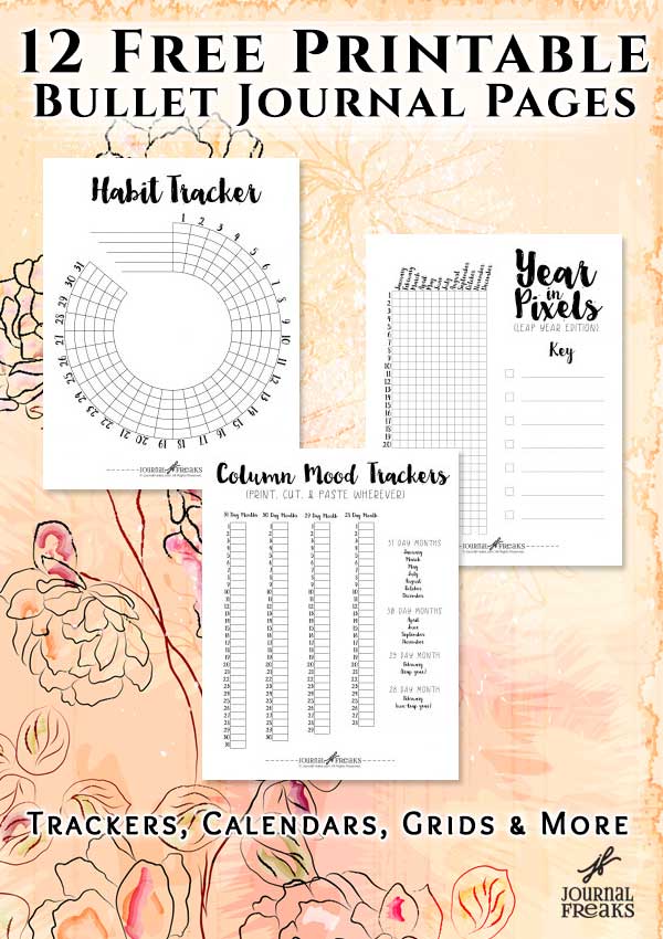 printables for bullet journals