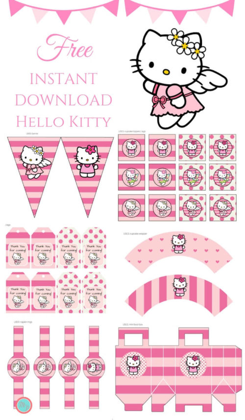 printables hello kitty