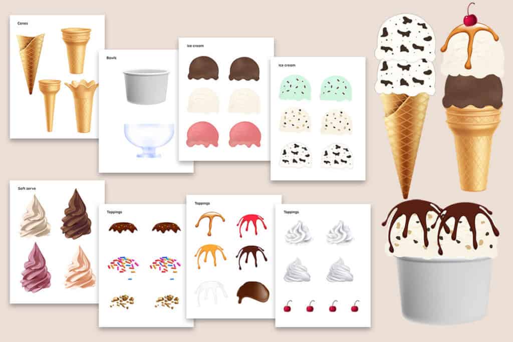 Ice Cream Craft Printable | Mrs. Merry