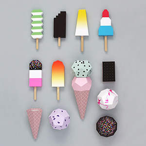 Paper Ice Creams - Mr Printables