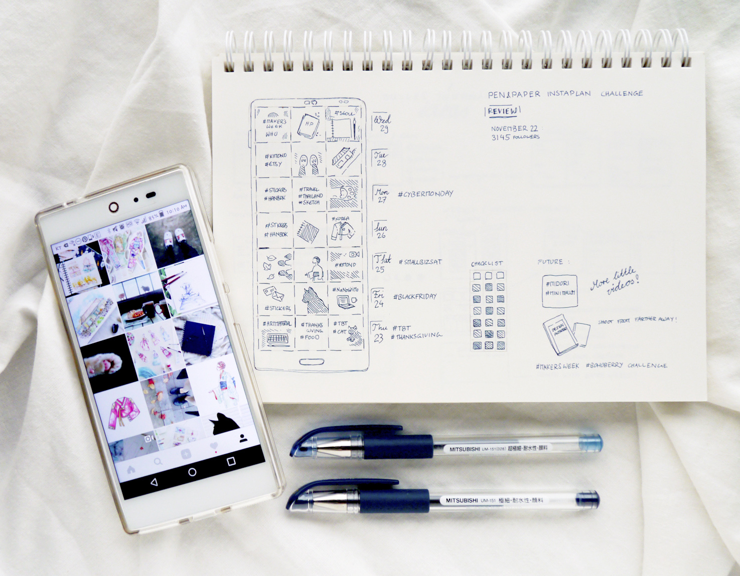 Instagram in my Bullet Journal: Cohesive Feed Planner &  Tracker (+ ...