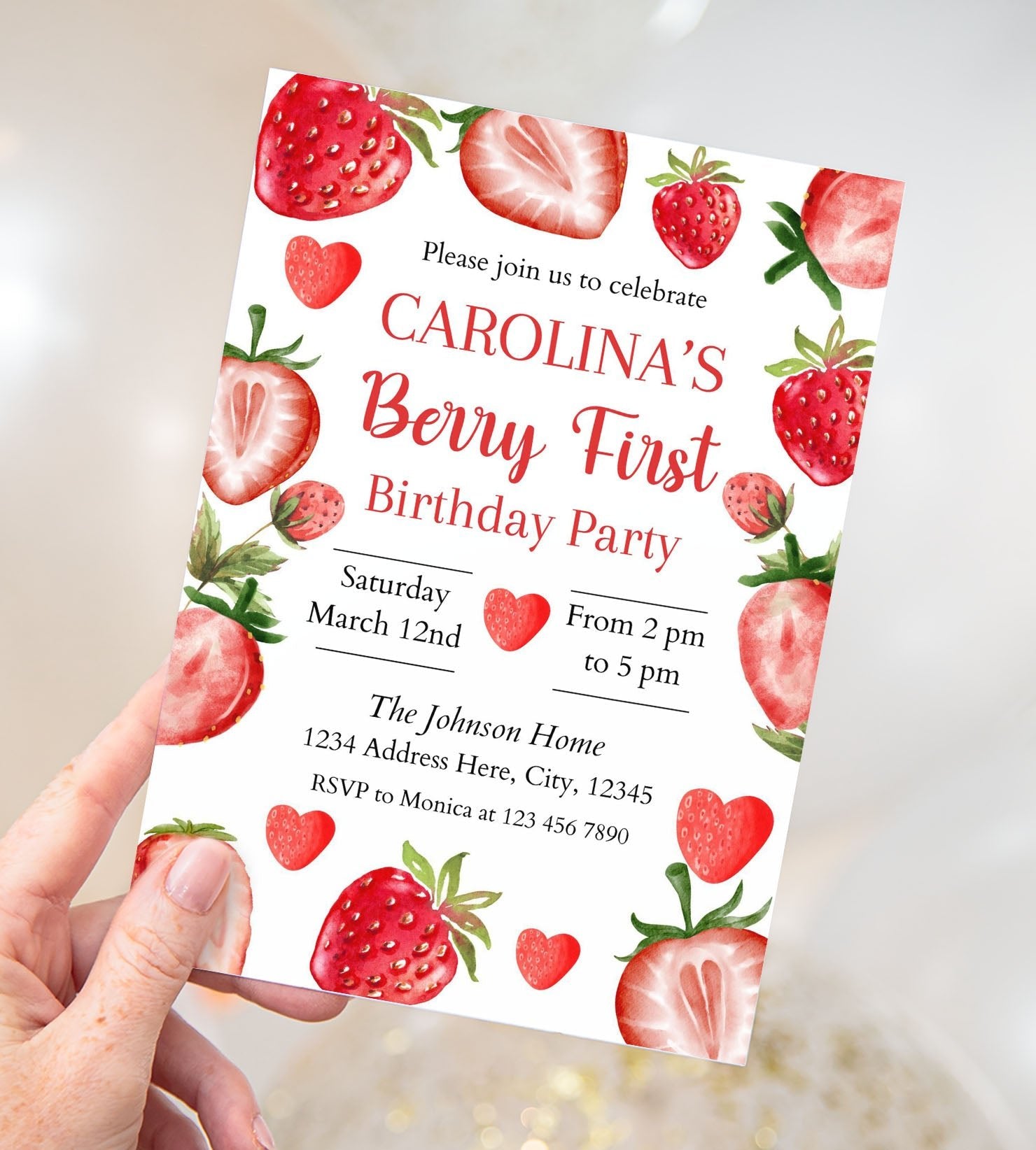 Berry First Birthday Invitation Canva Template Worksheets Library berry-first-birthday-invitation-canva-template-worksheets-library