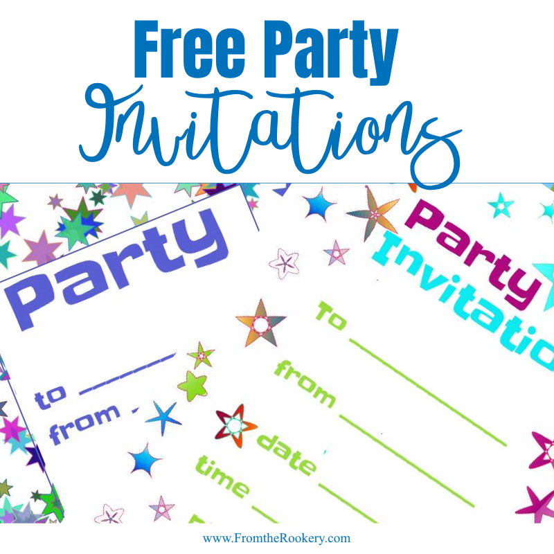 Free Party Invitations - Printable Invitation Templates