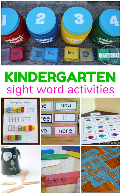 printables kindergarten sight words